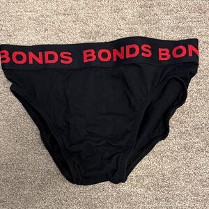 Bonds Black Underwear with Red Branding